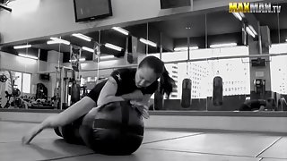 MaxmanTV - Germaine Yeap - Nerdy Girl Beats Up Guys At The Gym