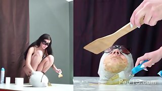 Poo19 - 5 girls shit in my mouth Part 3 Christina